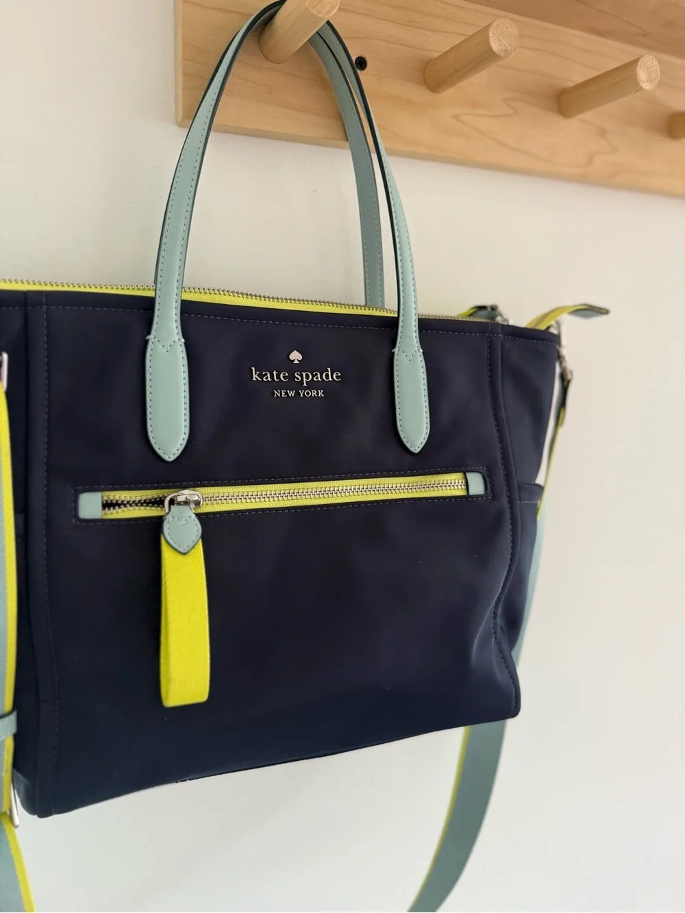 Kate Spade Chelsea Colorblock Nylon Medium Satchel Like New!